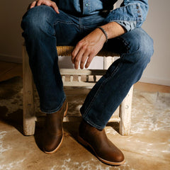 Men Boot Cut | Stetson 1014 Rocker Fit Jean Blue