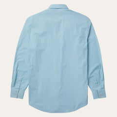 Men Classic Cut | Stetson Geo Western Shirt Blue