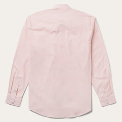 Men Classic Cut | Stetson Pink End-On-End Western Shirt Pink
