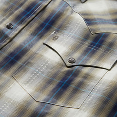 Men Classic Cut | Stetson Ranch Plaid Dobby Western Shirt Brown