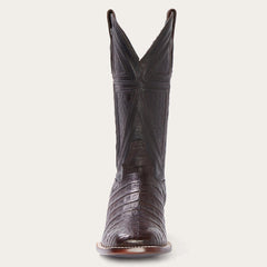 Men Exotics | Stetson Kaycee Brown Caiman Belly Cowboy Boot Brown