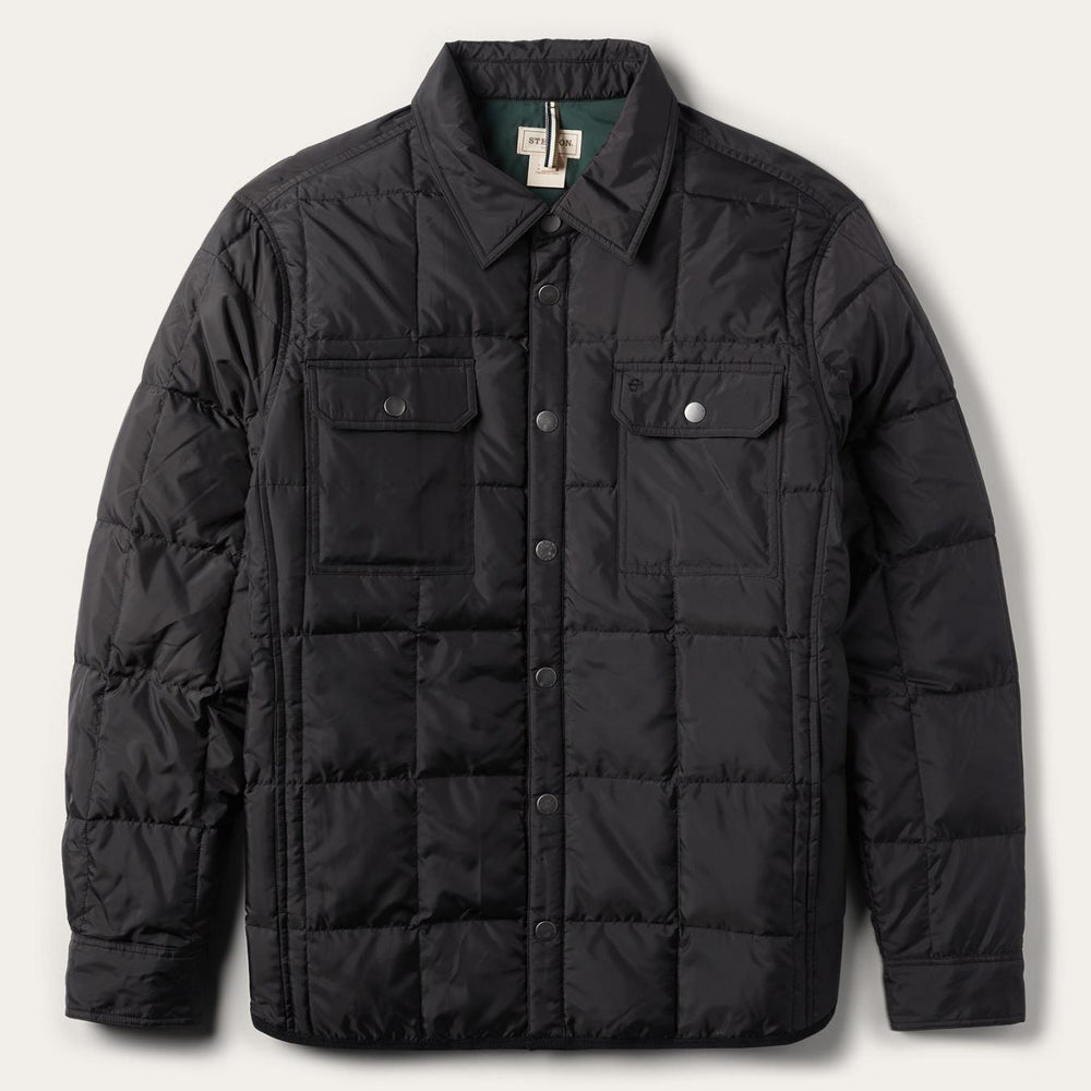 Men Jackets | Stetson Crushable Black Parachute Jacket Black
