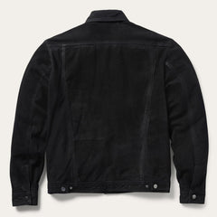 Men Jackets | Stetson Leather Jean Jacket Black