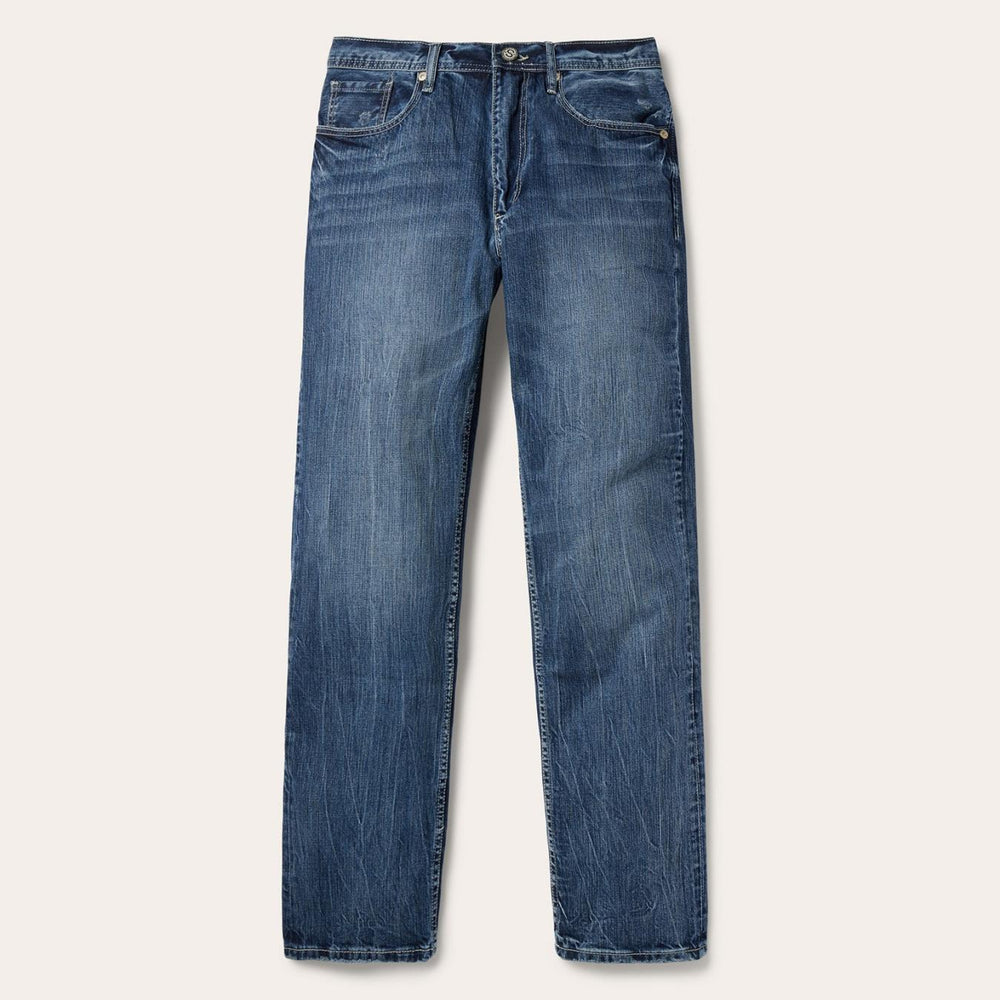 Men Modern Cut | Stetson 1520 Fit Standard Straight Leg Jean Blue