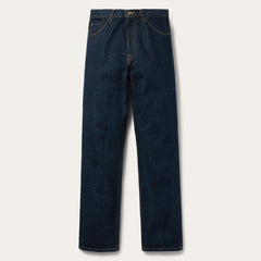 Men Modern Cut | Stetson 1520 Fit Standard Straight Leg Jean Blue
