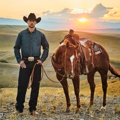 Men Modern Cut | Stetson 1520 Fit Standard Straight Leg Jean Blue