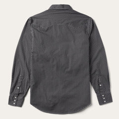 Men Modern Cut | Stetson Black Diamond Shirt Black