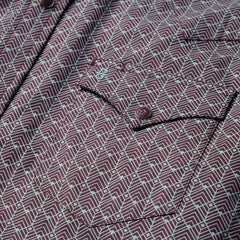 Men Modern Cut | Stetson Chevron Grid Shirt Brown