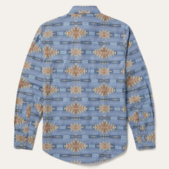 Men Modern Cut | Stetson Desert Horizon Shirt Blue