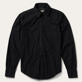 Men Modern Cut | Stetson Modern Denim Western Shirt Black