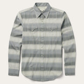Men Modern Cut | Stetson Serape Dobby Twill Western Shirt Brown