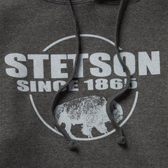 Men Sweaters & Hoodies | Stetson Bison Hoodie Grey