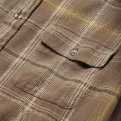 Men Western Shirts | Stetson Brown Flannel Button-Front Shirt Brown