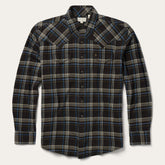 Men Western Shirts | Stetson Brown Plaid Flannel Western Shirt Brown