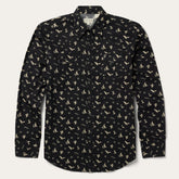 Men Western Shirts | Stetson Conversation Print Western Shirt Black