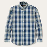 Men Western Shirts | Stetson Crystal Plaid Button Down Shirt Blue