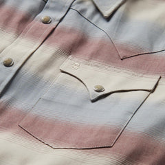 Men Western Shirts | Stetson Ombre Stripe Twill Shirt Wine