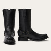 Men Western | Stetson Heritage Harness Boots Black