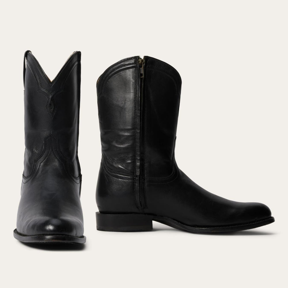 Men Western | Stetson Rancher Zip Roper Burnished Black
