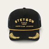 Men/Women Caps & Truckers | Stetson Captain Trucker Cap Black
