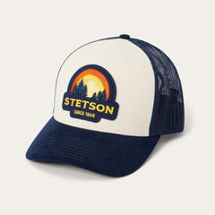 Men/Women Caps & Truckers | Stetson Cream Sunset Trucker Cap Cream
