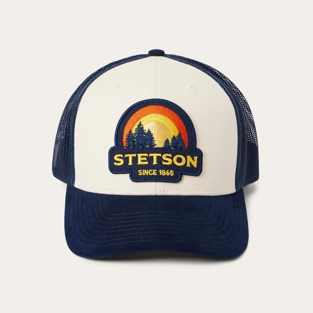 Men/Women Caps & Truckers | Stetson Cream Sunset Trucker Cap Cream
