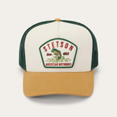 Men/Women Caps & Truckers | Stetson Fishing Patch Trucker Cap Off White / Tan / Green