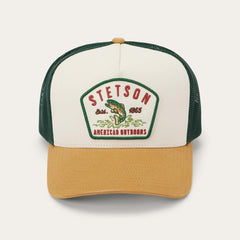 Men/Women Caps & Truckers | Stetson Fishing Patch Trucker Cap Off White / Tan / Green