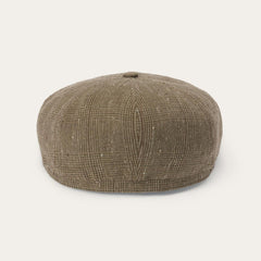 Men/Women Caps & Truckers | Stetson Glen Check Linen/Silk Hatteras Cap Olive Check