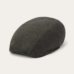 Men/Women Caps & Truckers | Stetson Herringbone Linen Ivy Cap Olive Herringbone