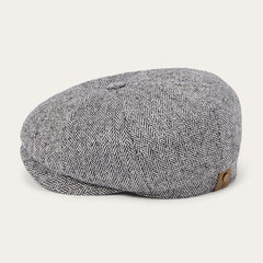 Men/Women Caps & Truckers | Stetson Herringbone Silk Hatteras Black Herringbone