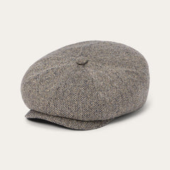 Men/Women Caps & Truckers | Stetson Herringbone Silk Hatteras Black/brown Herringbone