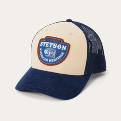 Men/Women Caps & Truckers | Stetson Khaki Arrowhead Patch Trucker Cap Khaki