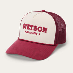 Men/Women Caps & Truckers | Stetson Lasso Trucker Cap Off White / Maroon