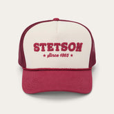 Men/Women Caps & Truckers | Stetson Lasso Trucker Cap Off White / Maroon
