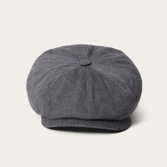 Men/Women Caps & Truckers | Stetson Linen Hatteras Newsboy Grey