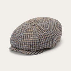 Men/Women Caps & Truckers | Stetson Linen/Cotton Houndstooth Hatteras Multicolor Houndstooth