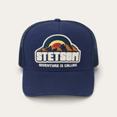 Men/Women Caps & Truckers | Stetson Mountain Sunset Trucker Cap Navy