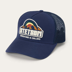 Men/Women Caps & Truckers | Stetson Mountain Sunset Trucker Cap Navy