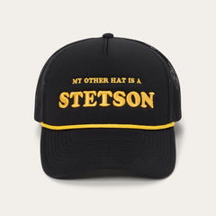 Men/Women Caps & Truckers | Stetson My Other Hat Is A Stetson Trucker Cap Black
