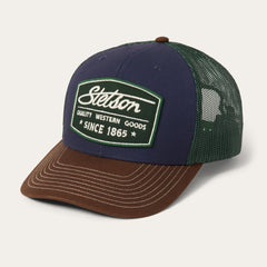 Men/Women Caps & Truckers | Stetson Navy Heritage Script Trucker Cap Navy