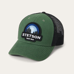 Men/Women Caps & Truckers | Stetson Olive Sunset Trucker Cap Olive