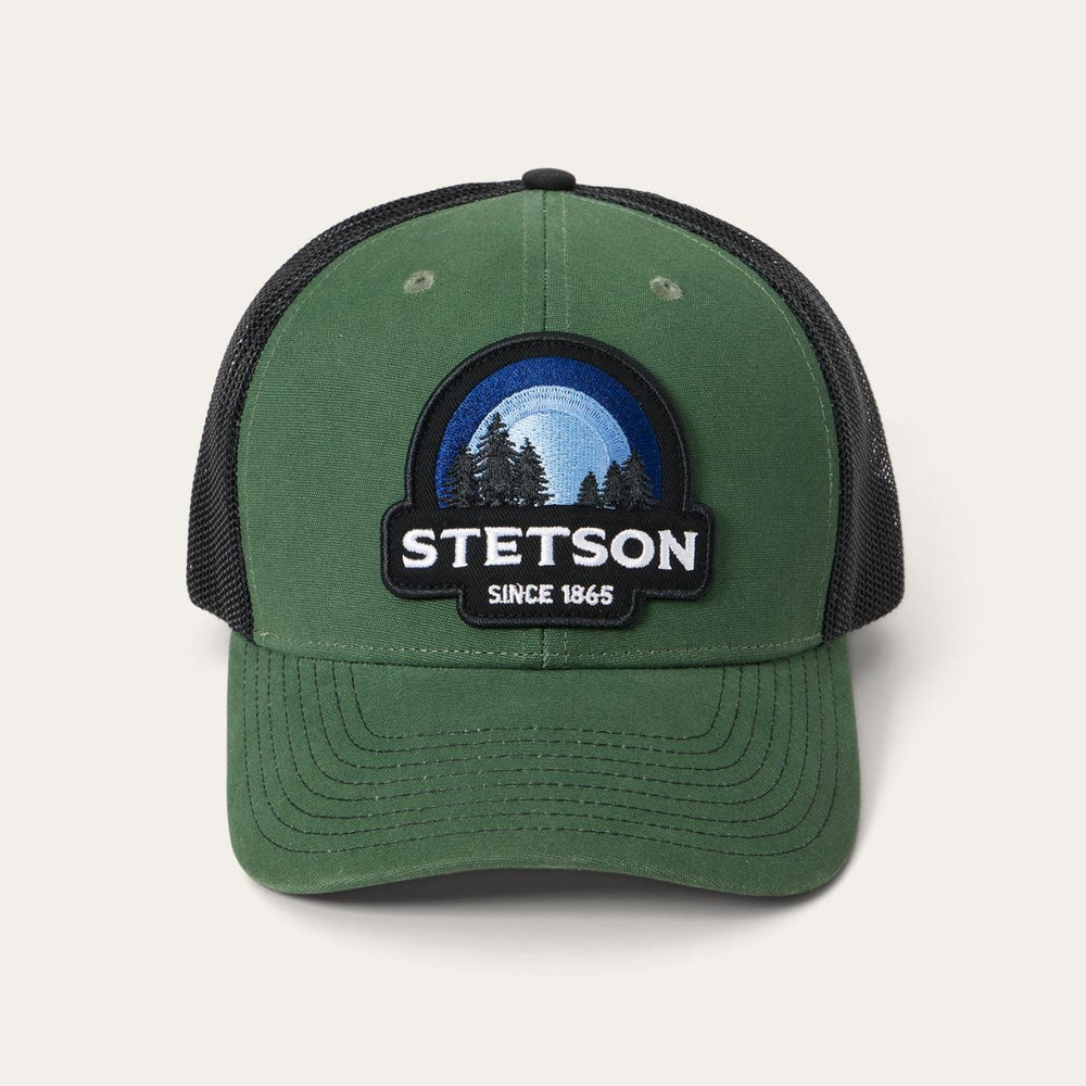 Men/Women Caps & Truckers | Stetson Olive Sunset Trucker Cap Olive