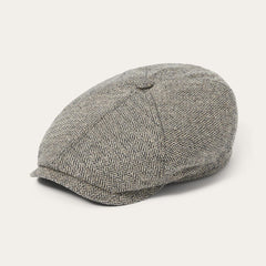 Men/Women Caps & Truckers | Stetson Silk Six-Panel Cap Black/brown Herringbone