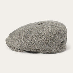 Men/Women Caps & Truckers | Stetson Silk Six-Panel Cap Black/brown Herringbone