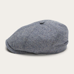 Men/Women Caps & Truckers | Stetson Silk Six-Panel Cap Blue Herringbone