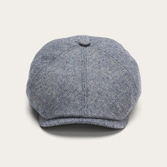 Men/Women Caps & Truckers | Stetson Silk Six-Panel Cap Blue Herringbone