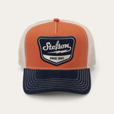 Men/Women Caps & Truckers | Stetson Spark Plug Trucker Cap Navy/rust Orange