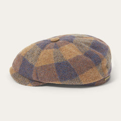 Men/Women Caps & Truckers | Stetson Wool Check Hatteras Cognac/sand/blue