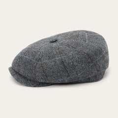 Men/Women Caps & Truckers | Stetson Wool Herringbone Hatteras Cap Grey Herringbone